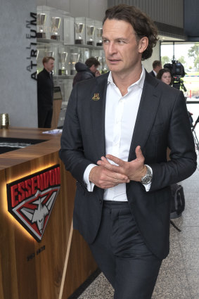 Xavier Campbell resigned as Essendon CEO in August.