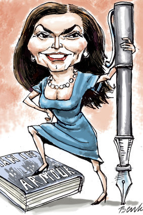 News Corp supremo Siobhan McKenna. Illustration: Joe Benke 