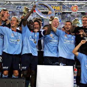 Yorke led Sydney FC to the inaugural A-League title.