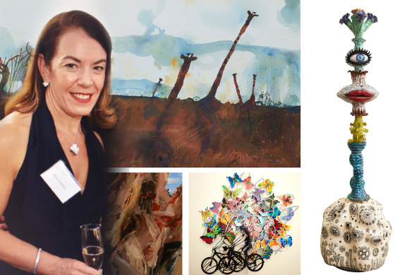 Artworks belonging to Sydney fraudster Melissa Caddick have been auctioned in Sydney.