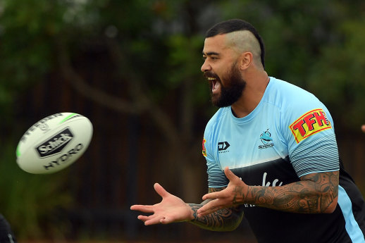 Andrew Fifita was impossible to miss with his new haircut.