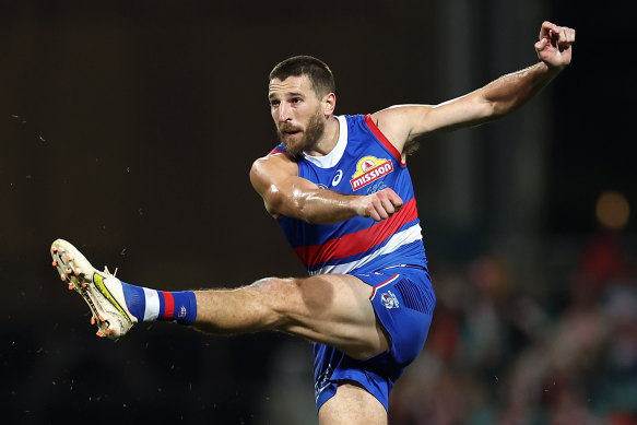 Marcus Bontempelli had a massive second half in the Bulldogs’ close loss to the Swans last year.