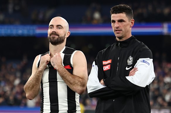 Steele Sidebottom and Scott Pendlebury’s Collingwood careers are over.