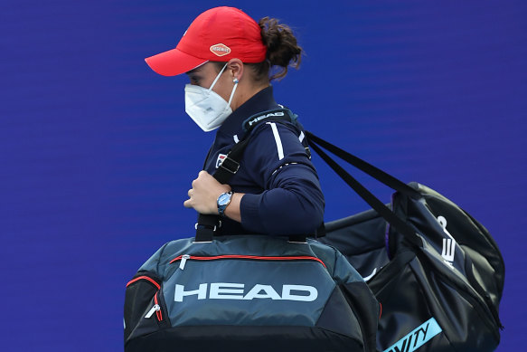 Ash Barty said she had been living like a “hermit” to avoid COVID-19 during the Australian Open.