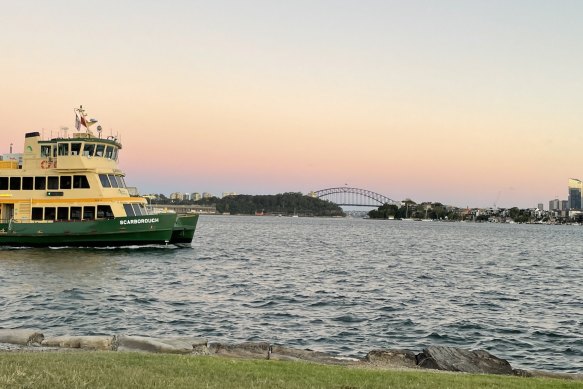 You get front-row views of the harbour at the local park.