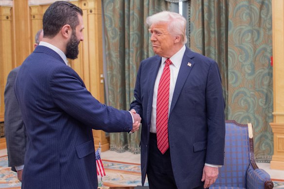 “A young, attractive guy”: Donald Trump meets  Ahmed al-Sharaa.
