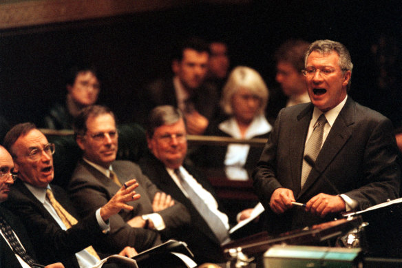 “The pre-eminent treasurer of NSW”: Michael Egan in NSW parliament.