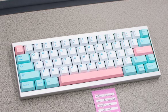 The keyboards come in a range of styles and colours.