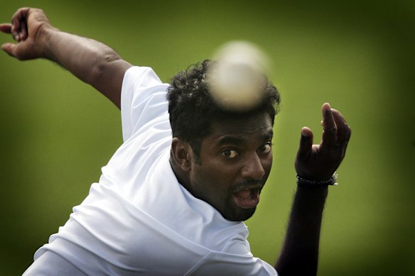 Muutiah Muralitharan took 800 Test wickets in a brilliant career.