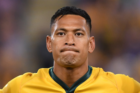 Israel Folau was sacked by Rugby Australia for his offensive remarks about gay people.