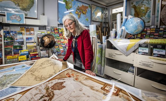 Dianne Eggins has charted  different challenges at the Map Centre in Parramatta.