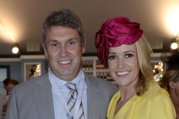 David Gyngell and his "life saver", wife and journalist Leila McKinnon.
