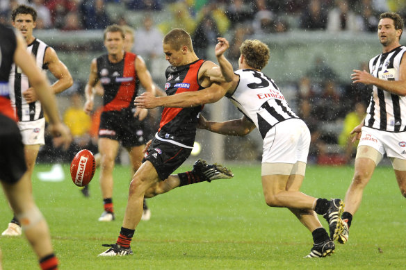 Zaharakis kicks ‘that’ goal on Anzac Day 2009. 