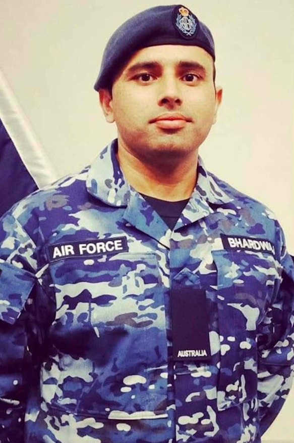 Brisbane father and Australian Royal Airforce member Karan Bhardwaj