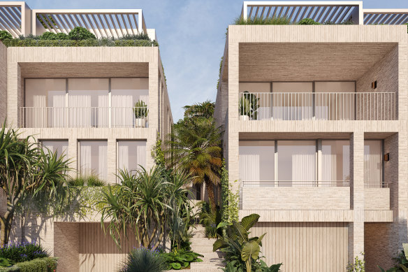 Artist impression of Fortis development at the 122-128 Hewlett Street, Bronte
