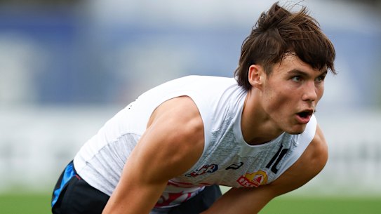 Father-son selection Sam Darcy has recently started training with the main group at the Bulldogs.