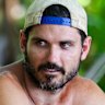 Simon Mee (right) on Australian Survivor: Redemption.