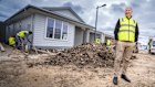  Brett Cooper, general manager of BuildLab, at a construction site in Beveridge, Victoria.