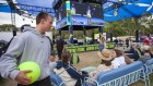 Room to move - and watch: The Australian Open has a large pool of flexible space to use for events and uses separate to the actual tennis matches.