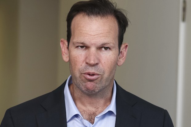 Senator Matt Canavan during a doorstop interview