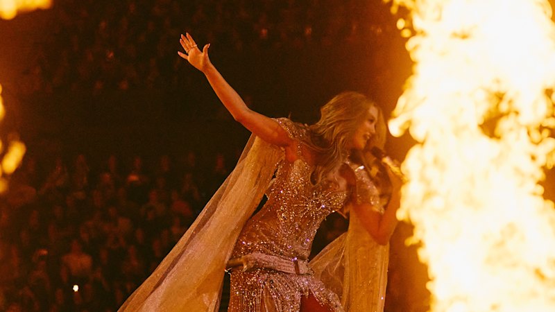 Delta Goodrem sings for Australia in the Eurovision grand final with song Eclipse