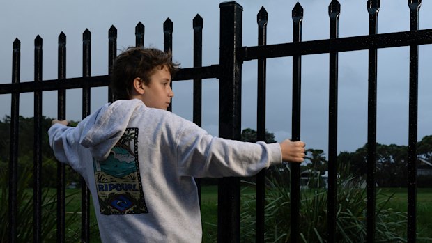 Until the community was locked out, Joseph Kantor loved to play on the fields of Rose Bay Secondary School in North Bondi. 