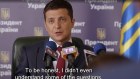 Volodymyr Zelensky playing a high school history teacher who becomes president in Servant of the People.