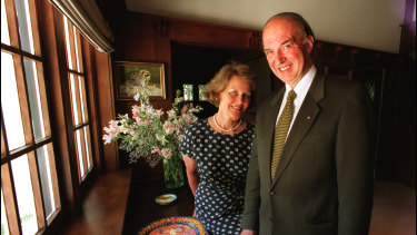 Sir James and Lady Gobbo pictured in 2008.