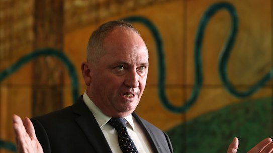 Nationals leader Barnaby Joyce.