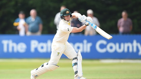 It might be said that Derbyshire put the game beneath Steve Smith.