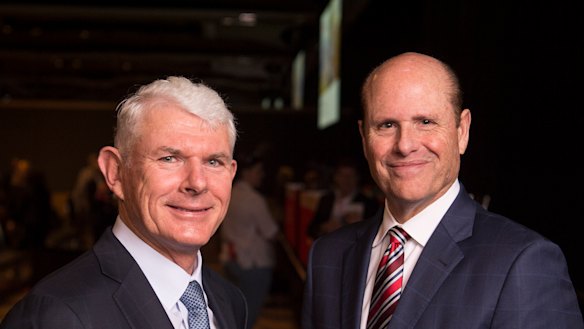  CSL chairman Dr Brian McNamee and CEO Paul Perreault. The company says "the protection of our propriety business information extremely seriously and will vigorously pursue our pending legal action".