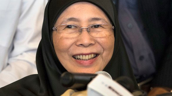 President of People's Justice Party Wan Azizah, who is also the wife of Anwar Ibrahim.