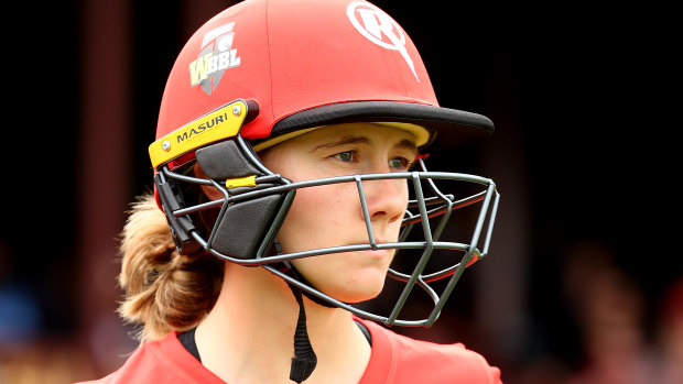 Anna Lanning has come from nowhere to settle in at the top of the Renegades' batting order. 