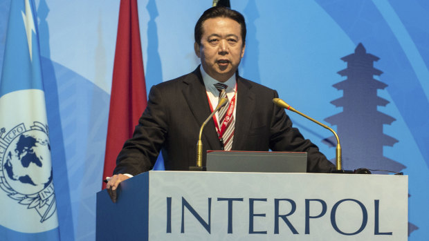 Reported missing: Interpol president Meng Hongwei.