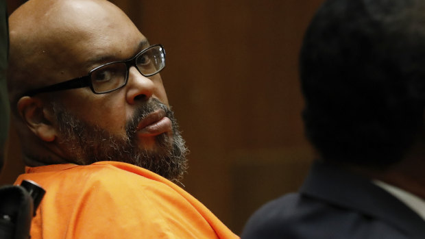 Former rap mogul Marion "Suge" Knight in court on Thursday. 