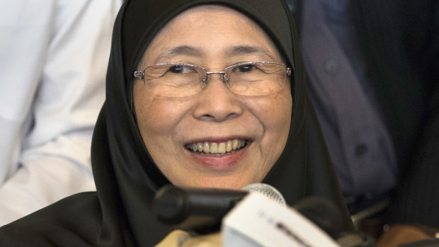 President of People's Justice Party Wan Azizah, who is also the wife of Anwar Ibrahim.