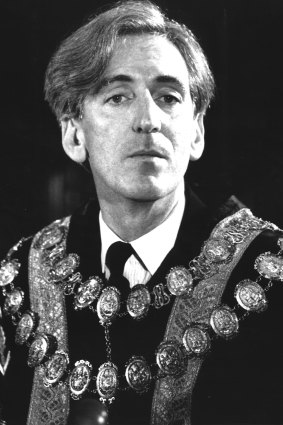 Des Clark in his Melbourne mayoral robes.