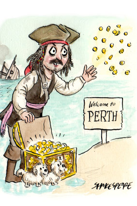 Johnny Depp is spending his crypto windfall on Perth.