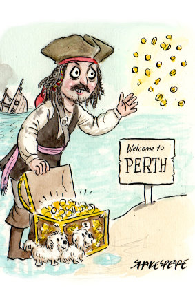 Johnny Depp is spending his crypto windfall on Perth.
