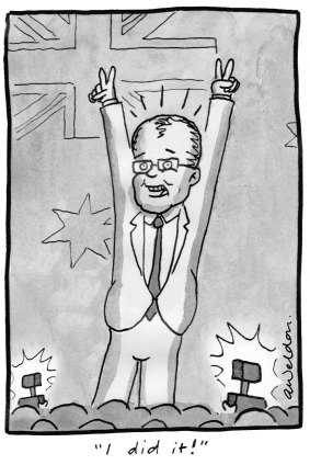 Andrew Weldon has done the cartoons for The ScoMo Diaries.