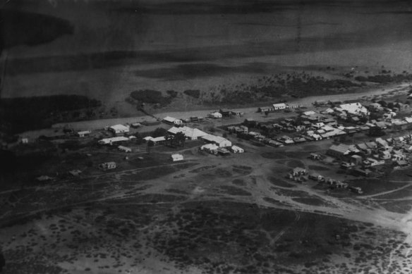 Aerial view of Broome in March, 1942.