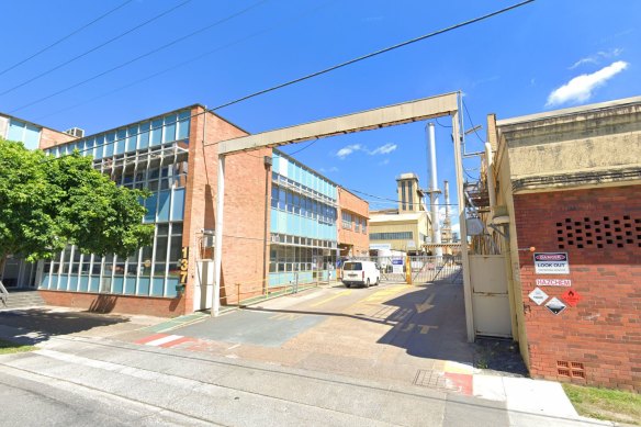 The Visy glass factory on Montague Road in West End. 