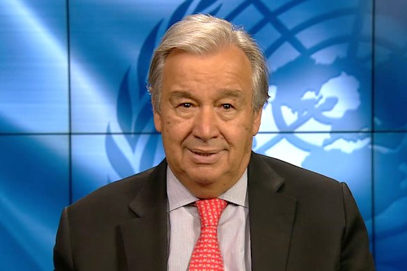 UN Secretary-General Antonio Guterres.