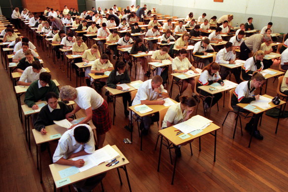 A record 18,544 students competed for about 4200 spots in the NSW public system’s selective high schools test. Applications have risen by 42 per cent in a decade.