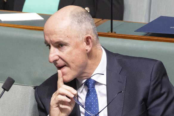 Shadow Assistant Treasurer Stuart Robert during Question Time on Thursday.