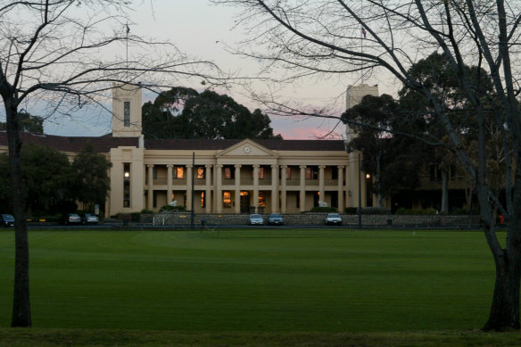 Wesley College in its grounds.