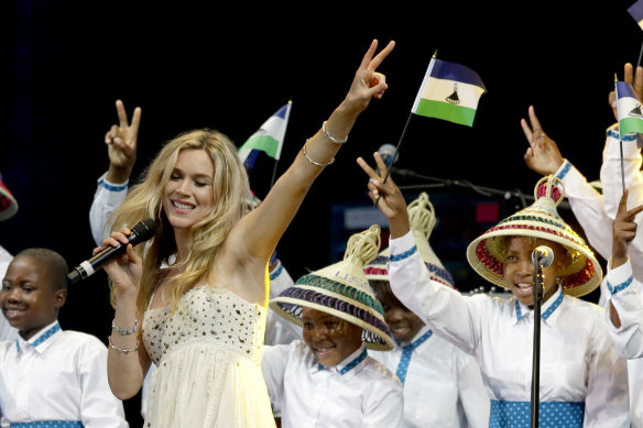 Joss Stone, pictured at a charity concert in London in 2016, said she donated her services for free, believing the song would raise funds for the UN.