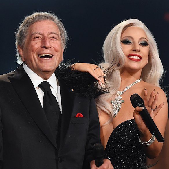 With her friend Tony Bennett, whose advice for Lady Gaga’s career strategy was: “Just stick with quality, kid.”