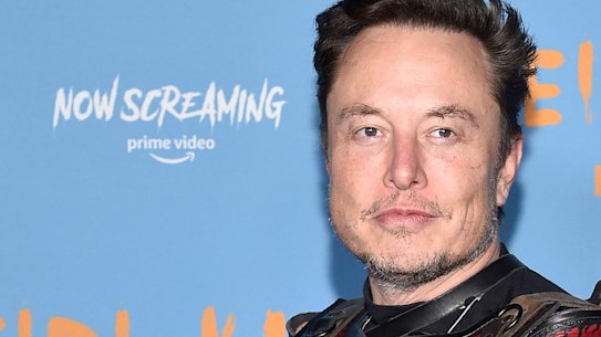Elon Musk attends Heidi Klum’s 21st annual Halloween party in New York on October 31.