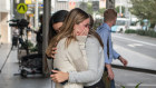 Shoppers during the reopening of Westfield Bondi Junction on Friday. 